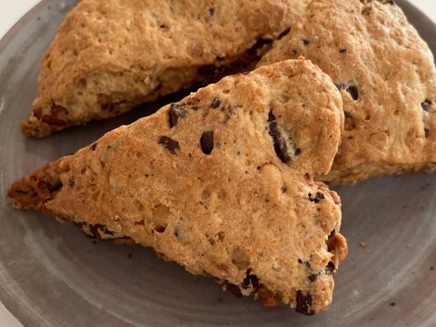 ビニール袋で簡単!豆乳とオートミール入りスコーン